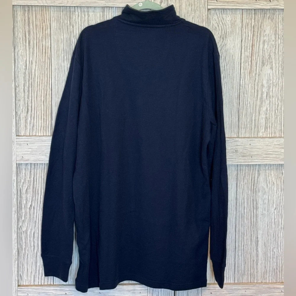 St John’s Bay 3/4 zip pullover sweater sz XLT color NAVY BLUE